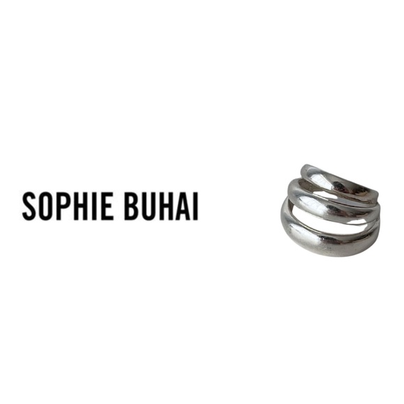 Sophie Buhai |  Sterling Silver Triple Ear Cuff – Modern Minimalist Statement - Picture 1 of 10